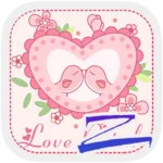 love petal theme android application logo